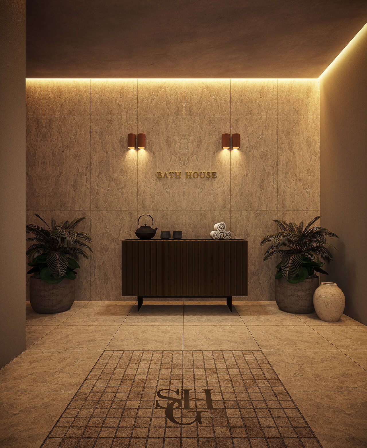 The Bath House, artist impression