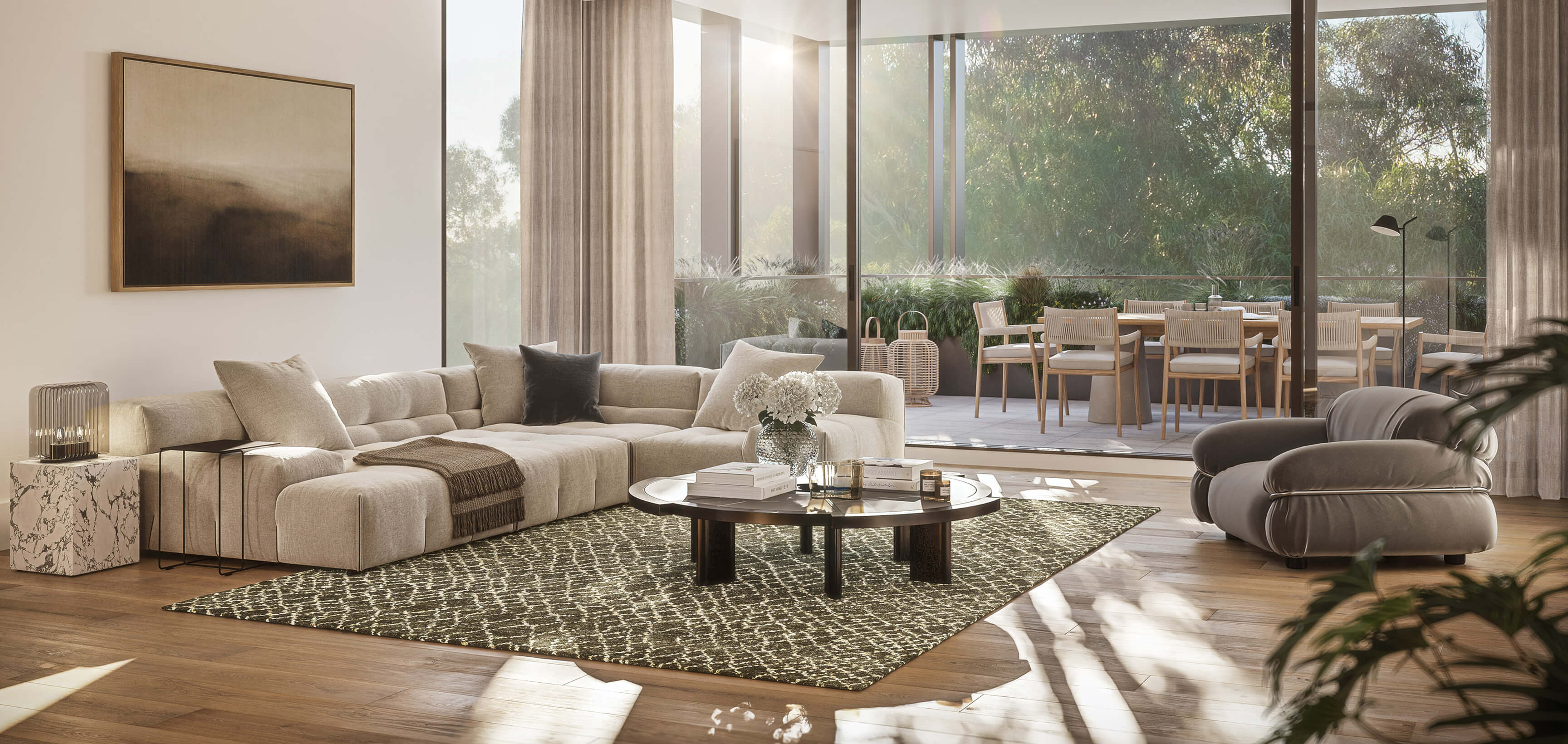 The Woodburn interior, artist impression